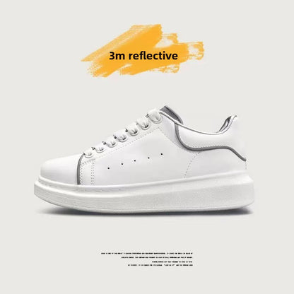 Genuine Leather Platform Sneakers