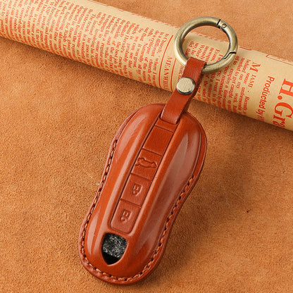 Genuine Leather Porsche Key Case