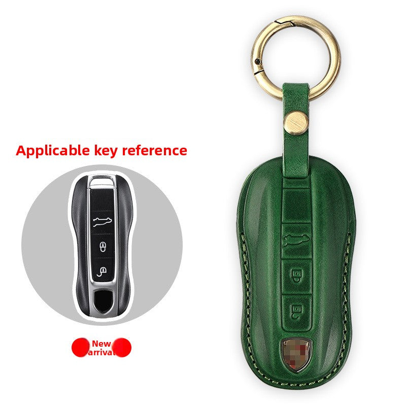 Genuine Leather Porsche Key Case