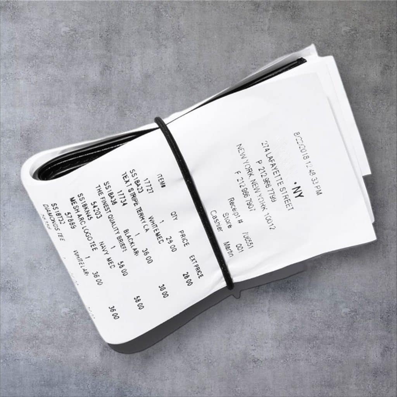 Genuine Leather Receipt Design Wallet