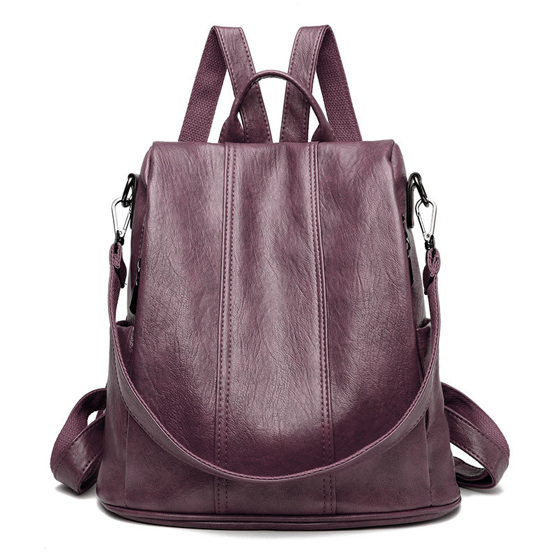 Genuine Leather Retro Backpack