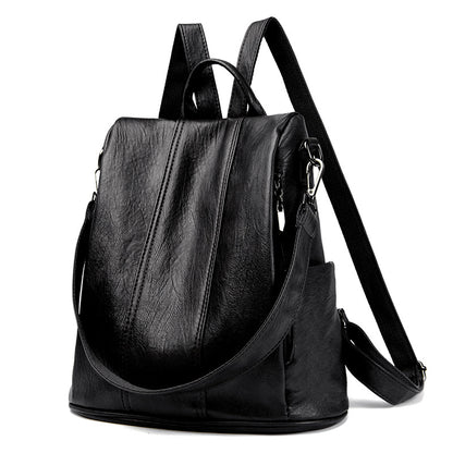 Genuine Leather Retro Backpack