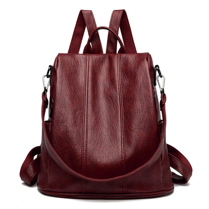 Genuine Leather Retro Backpack