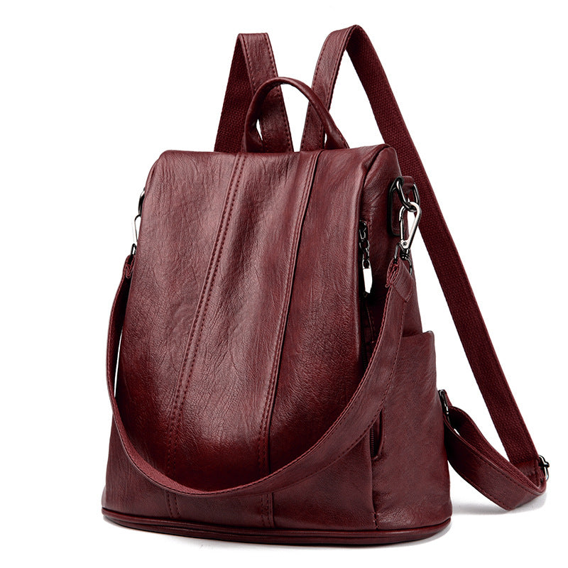 Genuine Leather Retro Backpack