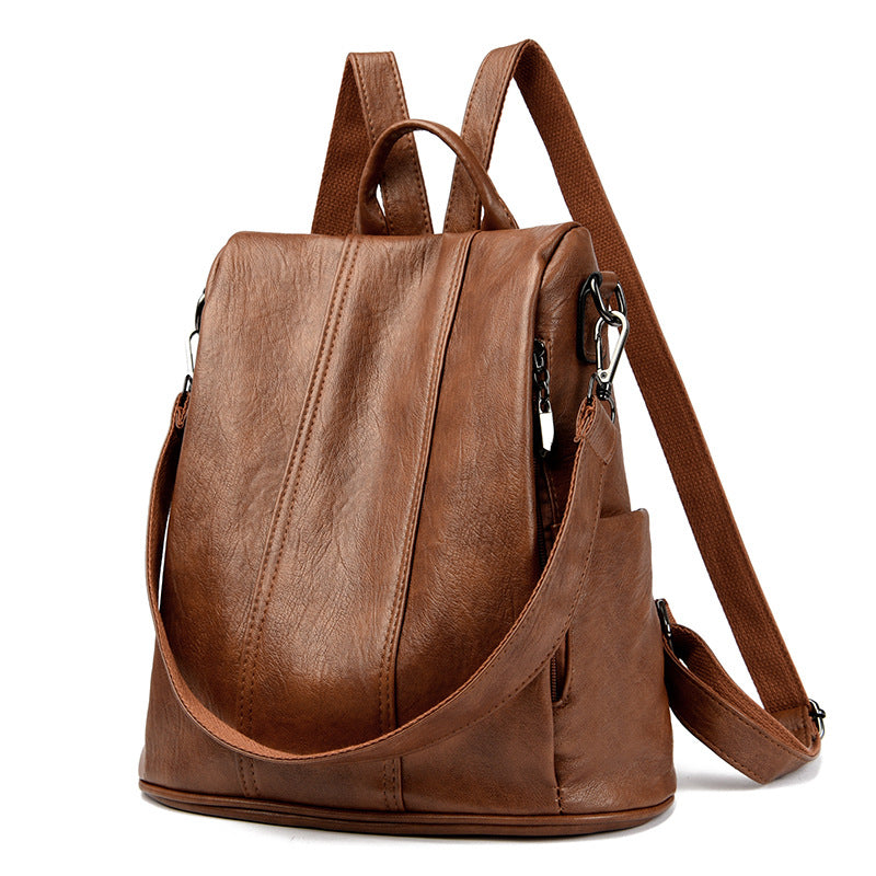 Genuine Leather Retro Backpack