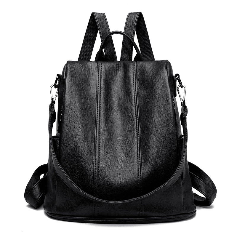 Genuine Leather Retro Backpack
