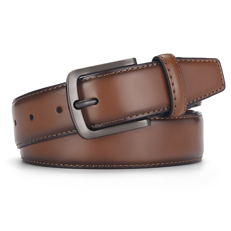 Genuine Leather Retro Business Casual Belt for Men