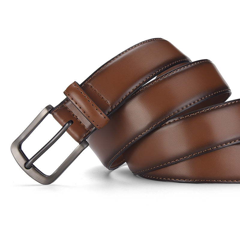 Genuine Leather Retro Business Casual Belt for Men