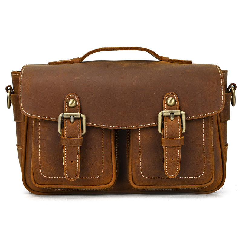 Genuine Leather Retro Camera Bag