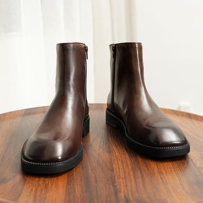 Genuine Leather Retro Chelsea Boots