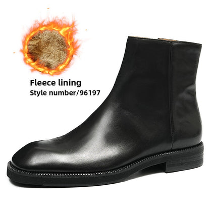 Genuine Leather Retro Chelsea Boots
