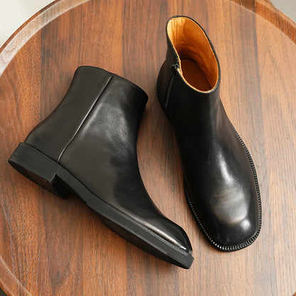 Genuine Leather Retro Chelsea Boots