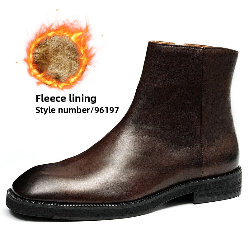 Genuine Leather Retro Chelsea Boots