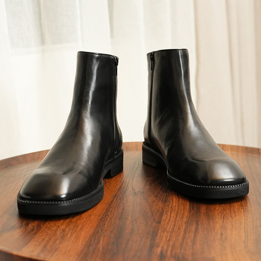 Genuine Leather Retro Chelsea Boots