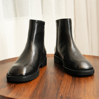 Genuine Leather Retro Chelsea Boots