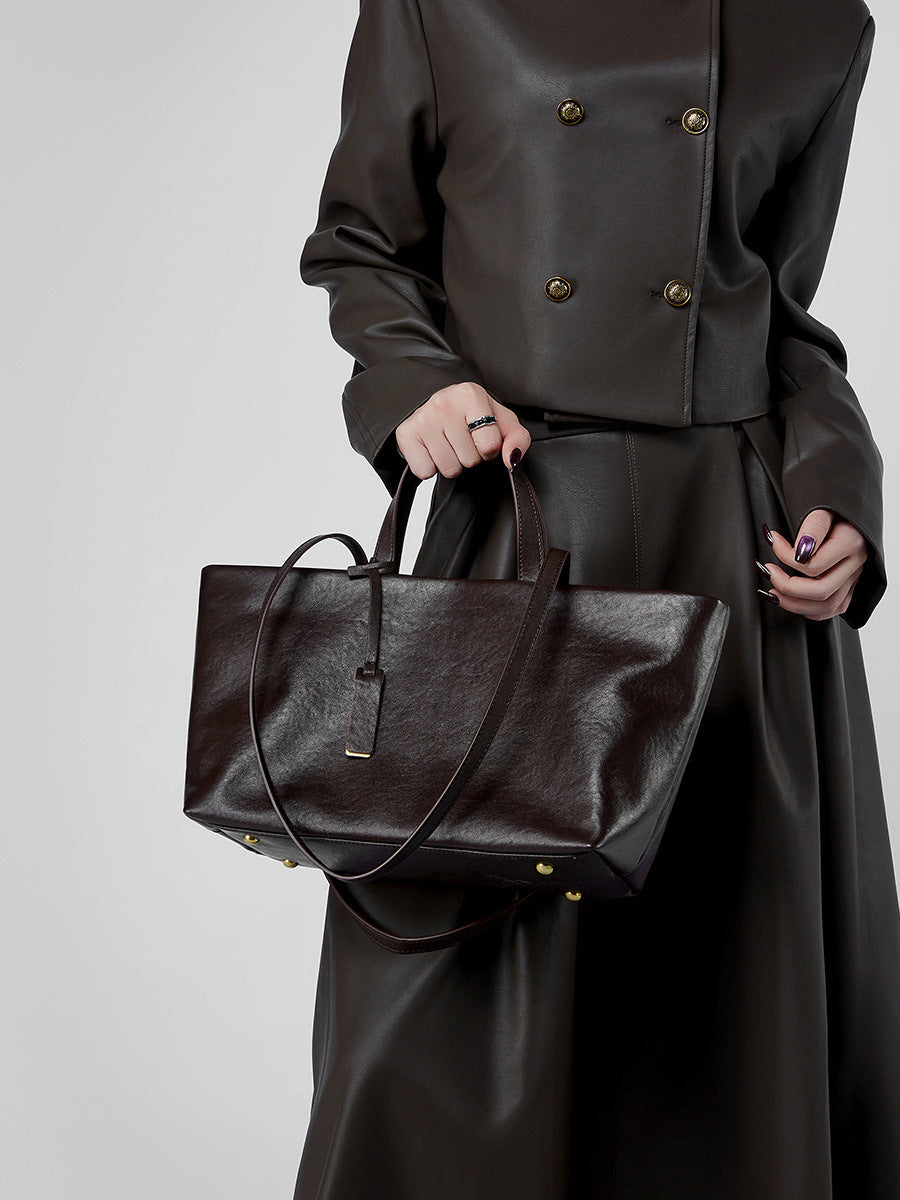 Genuine Leather Retro Shoulder Bag