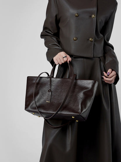 Genuine Leather Retro Shoulder Bag