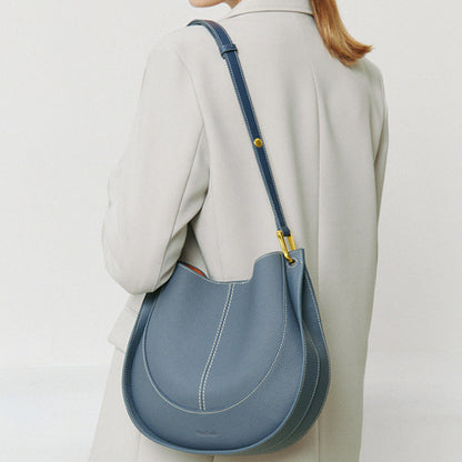 Genuine leather shoulder bag