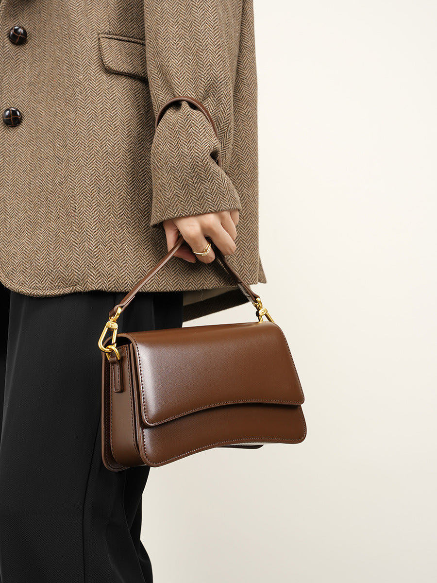 Genuine Leather Shoulder Crossbody Bag