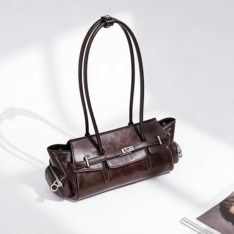 Genuine Leather Shoulder Handbag