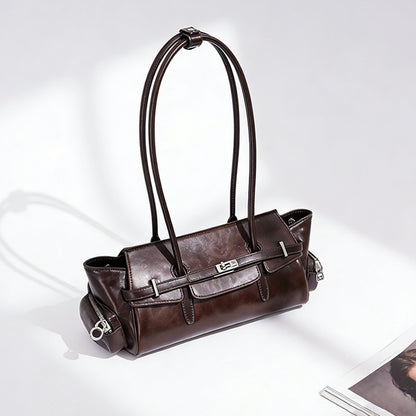 Genuine Leather Shoulder Handbag