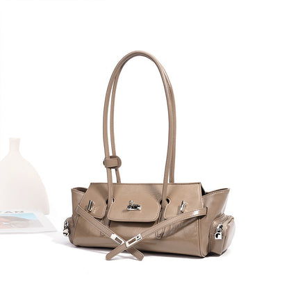 Genuine Leather Shoulder Handbag