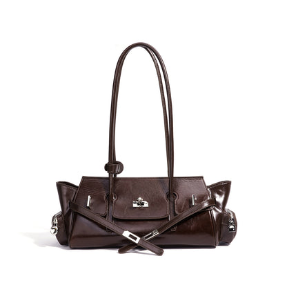 Genuine Leather Shoulder Handbag