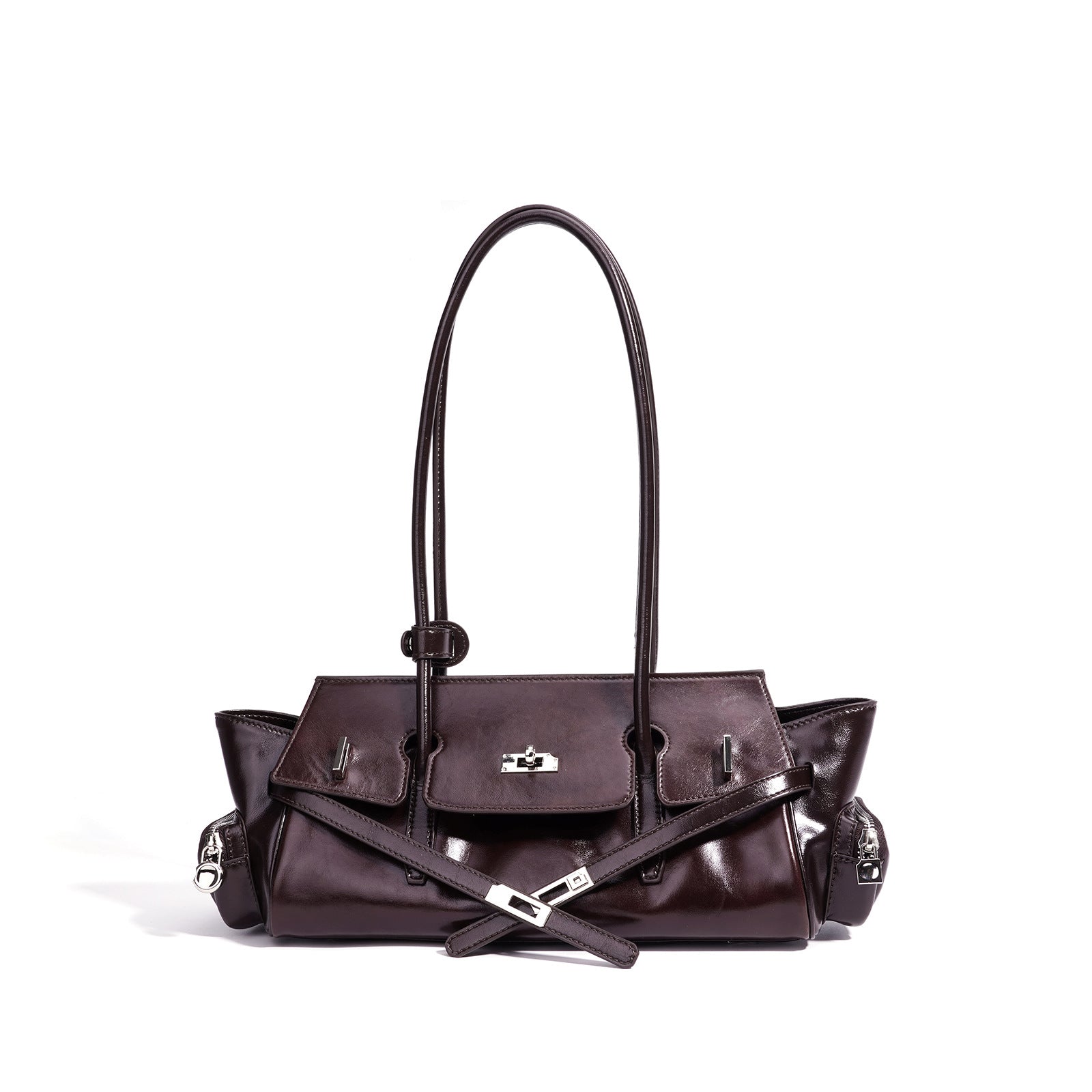 Genuine Leather Shoulder Handbag