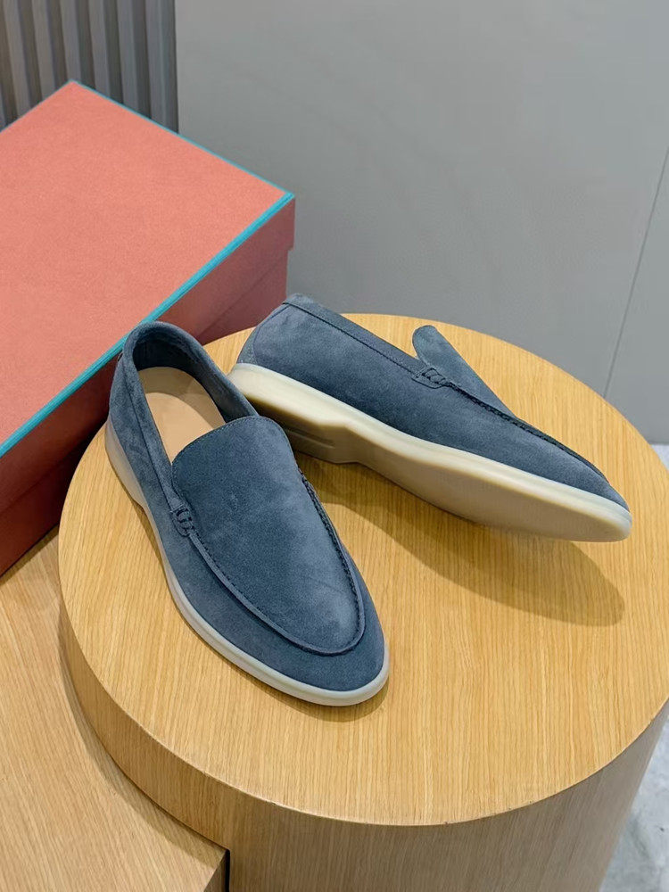 Genuine Leather Slip-On Loafers for Men