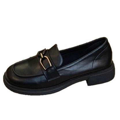 Genuine Leather Slip-On Loafers