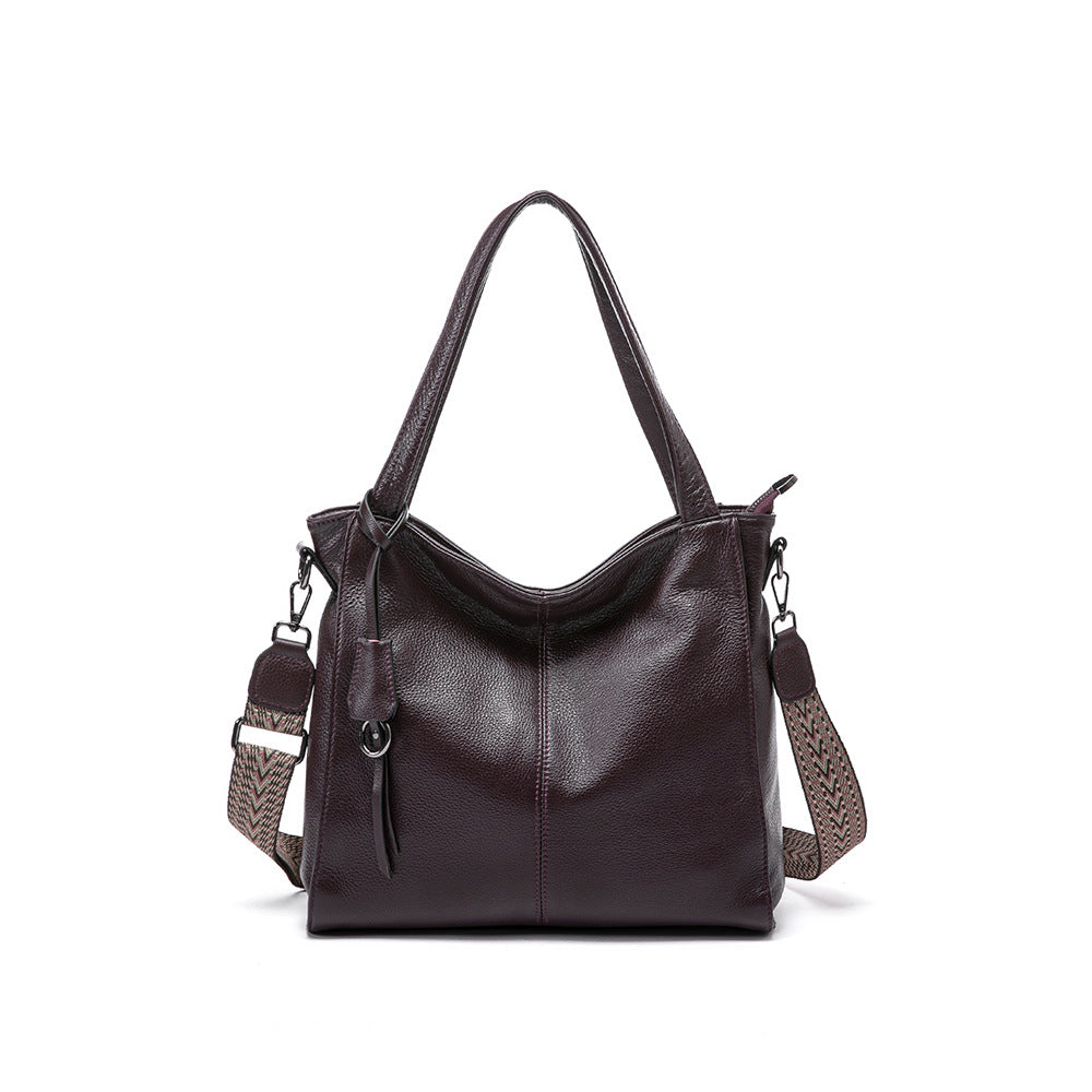 Genuine Leather Soft Shoulder Handbag