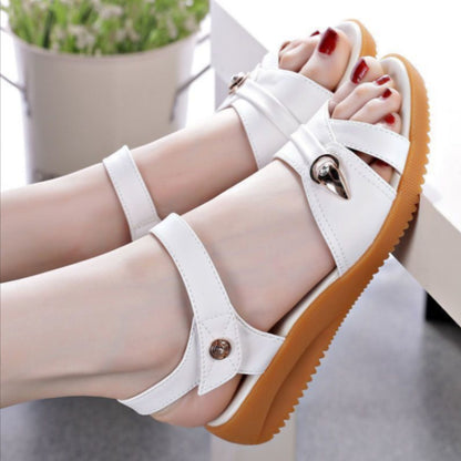 Genuine Leather Soft Sole Casual Sandals