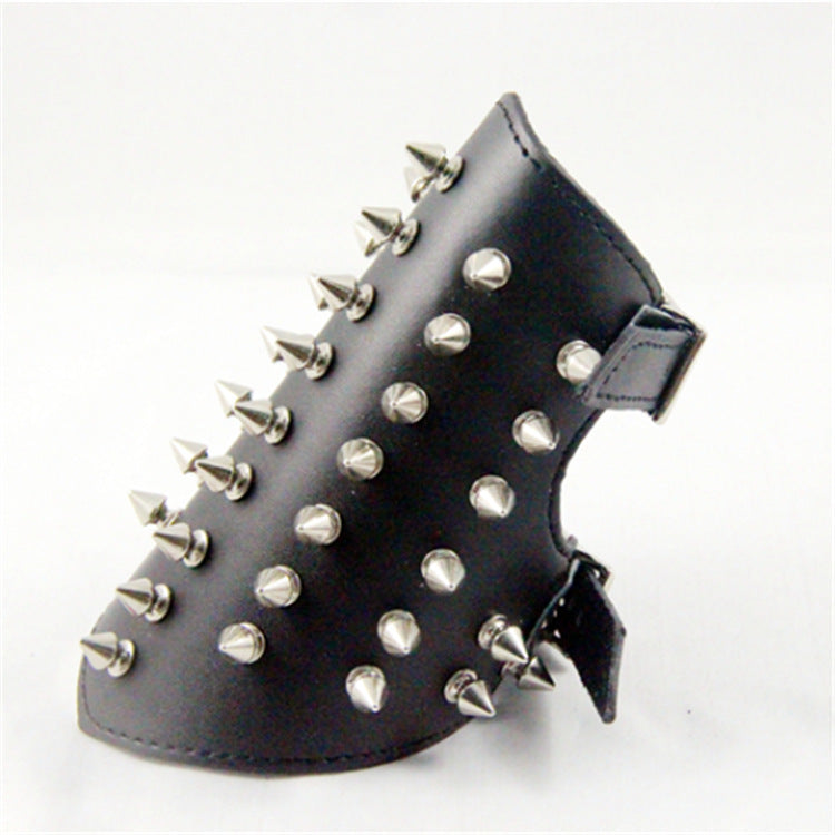 Genuine Leather Spiked Wristband