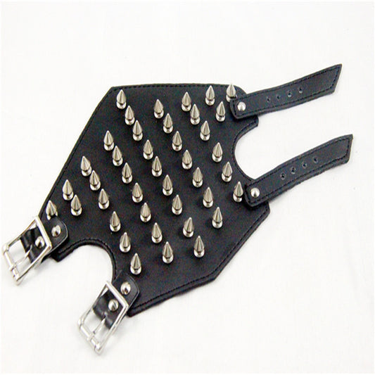 Genuine Leather Spiked Wristband