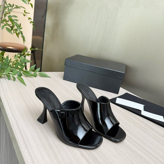 Genuine Leather Thin Heel Open Toe Sandals