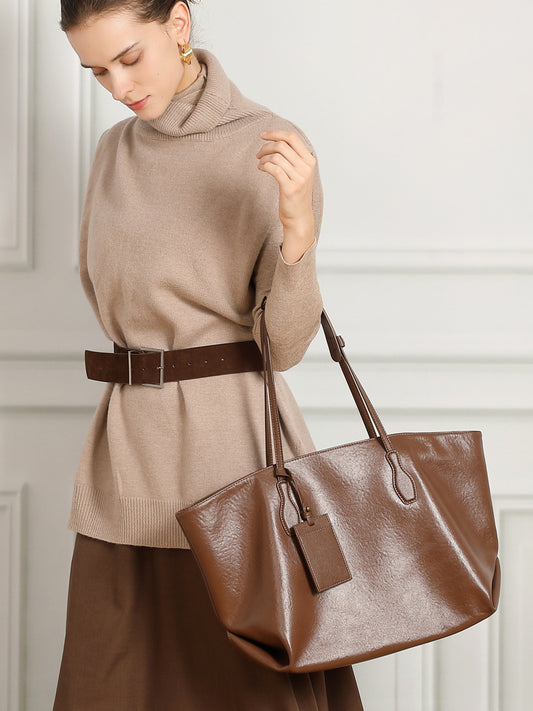 Genuine Leather Tote Bag for Women