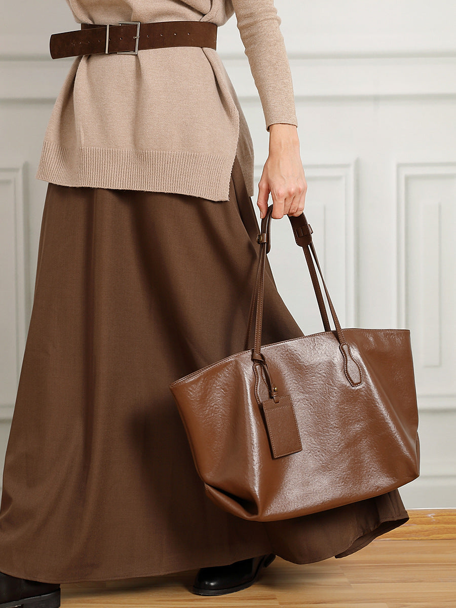Genuine Leather Tote Bag for Women