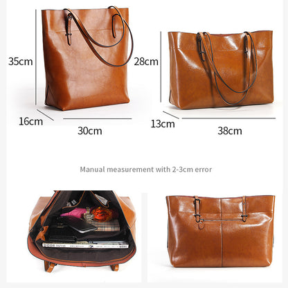 Genuine Leather Tote Bag for Women