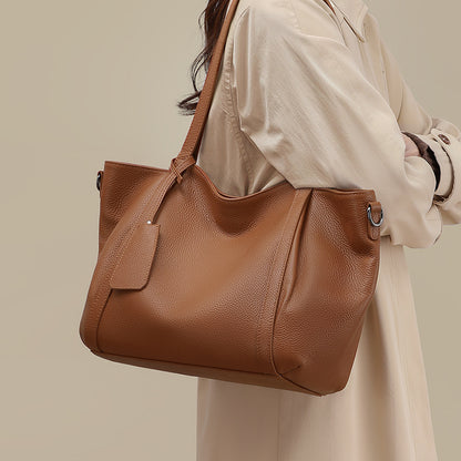 Genuine Leather Tote Shoulder Bag