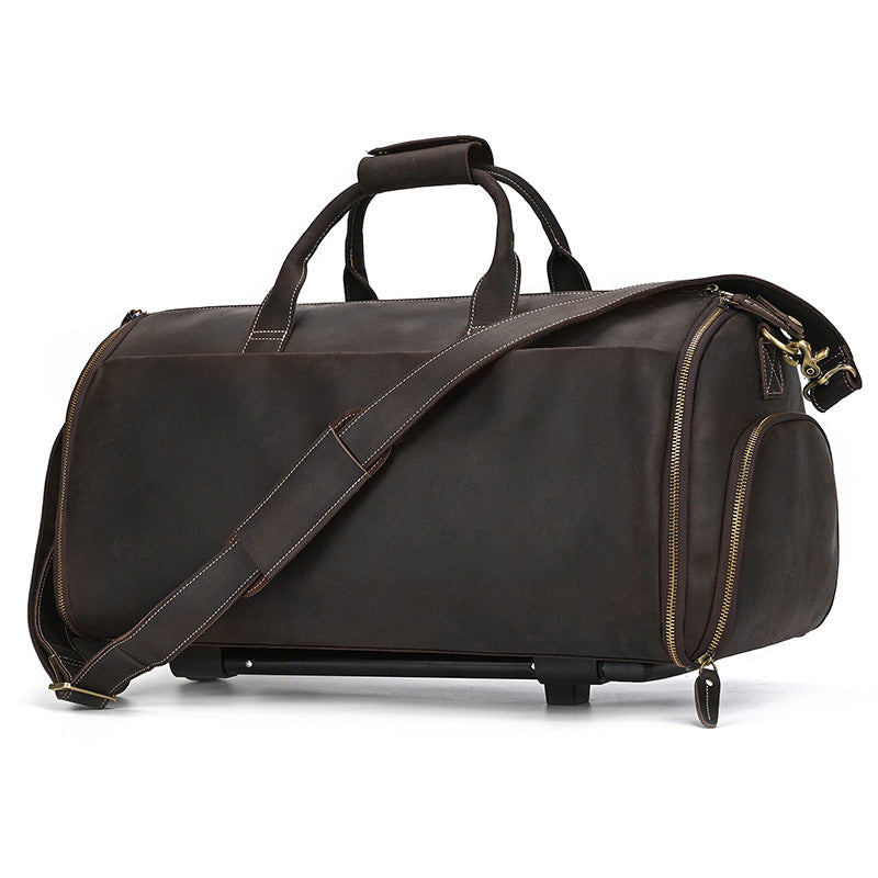 Genuine Leather Trolley Bag