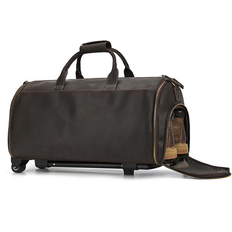 Genuine Leather Trolley Bag