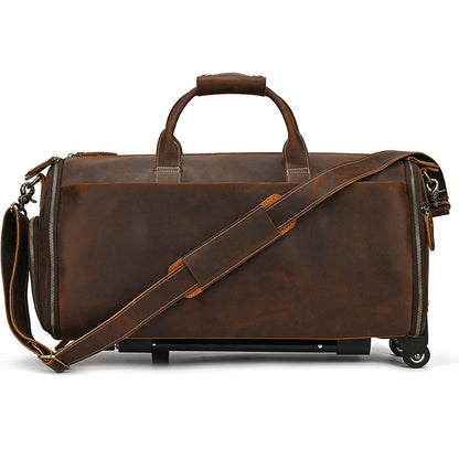 Genuine Leather Trolley Bag