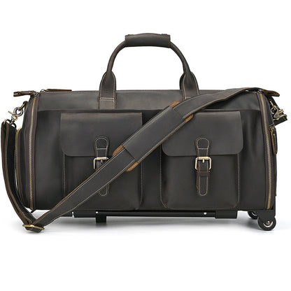 Genuine Leather Trolley Bag