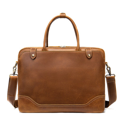 Genuine Leather Vintage Men's Briefcase