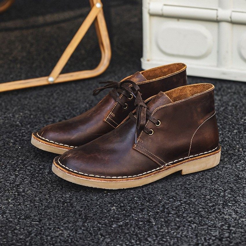 Genuine Leather Vintage Work Boots