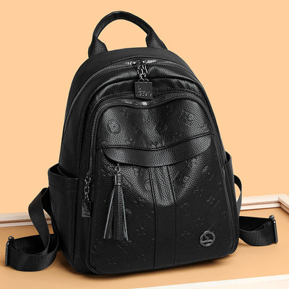 Genuine Leather Women Backpack