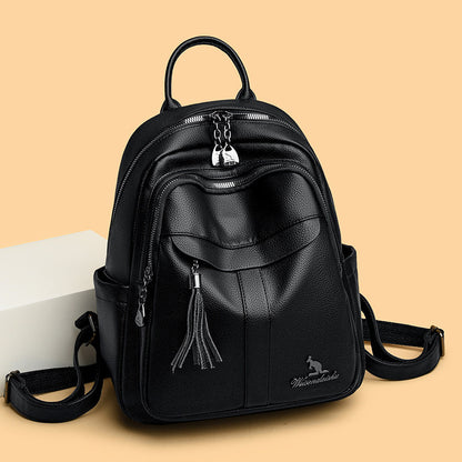 Genuine Leather Women Backpack