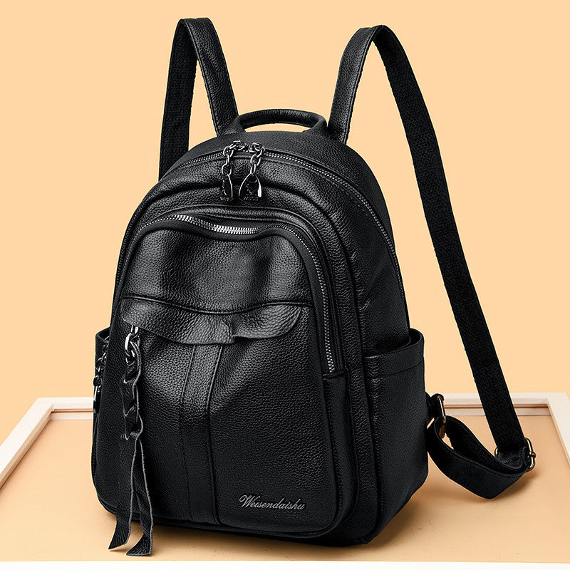 Genuine Leather Women Backpack