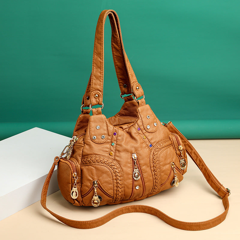 Genuine Leather Women Handbag Crossbody Shoulder Bag