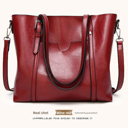 Genuine Leather Women Tote Bag